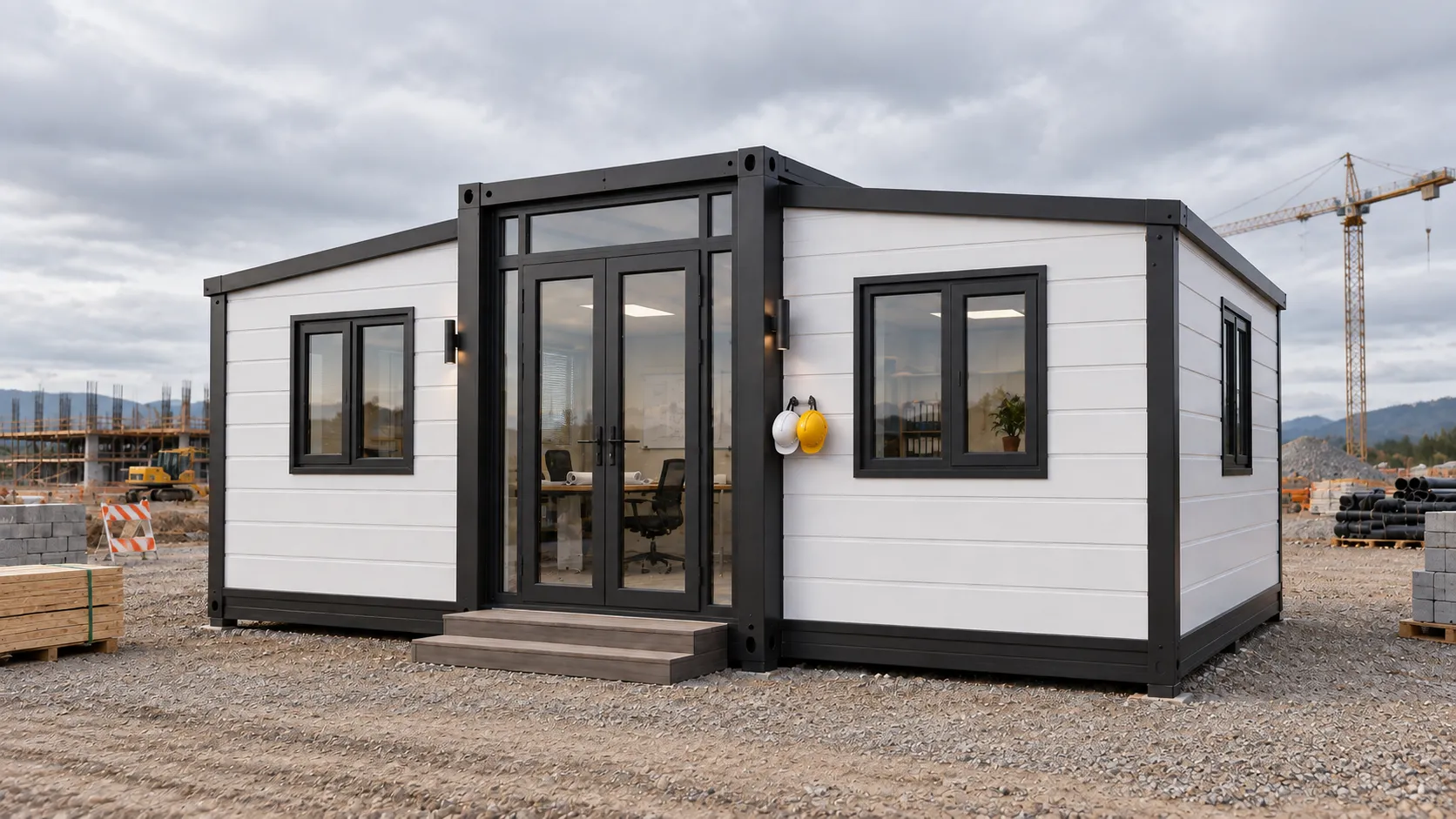 The same unit as a site office on a construction site
